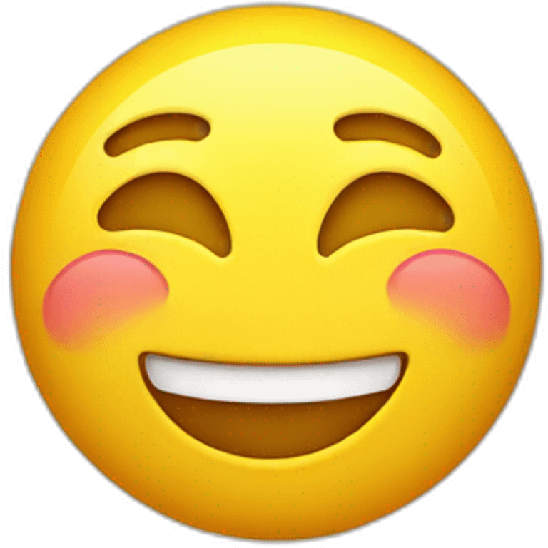 emoji yellow face laughing hearts emoji