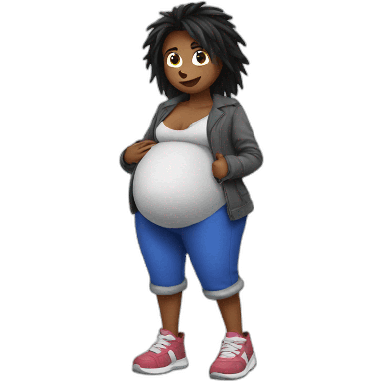 pregnant sonic emoji