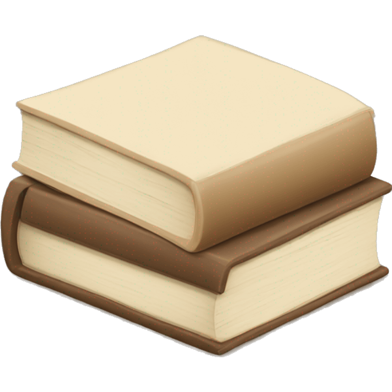 a beige stack of books emoji