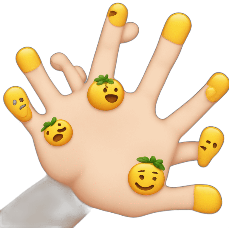 Zwei Freunde die sich die Hand reichen  emoji