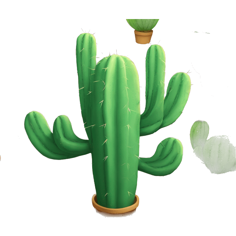 Rainbow cactus emoji