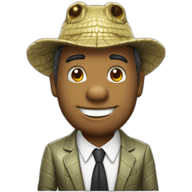 crocodile game show host emoji