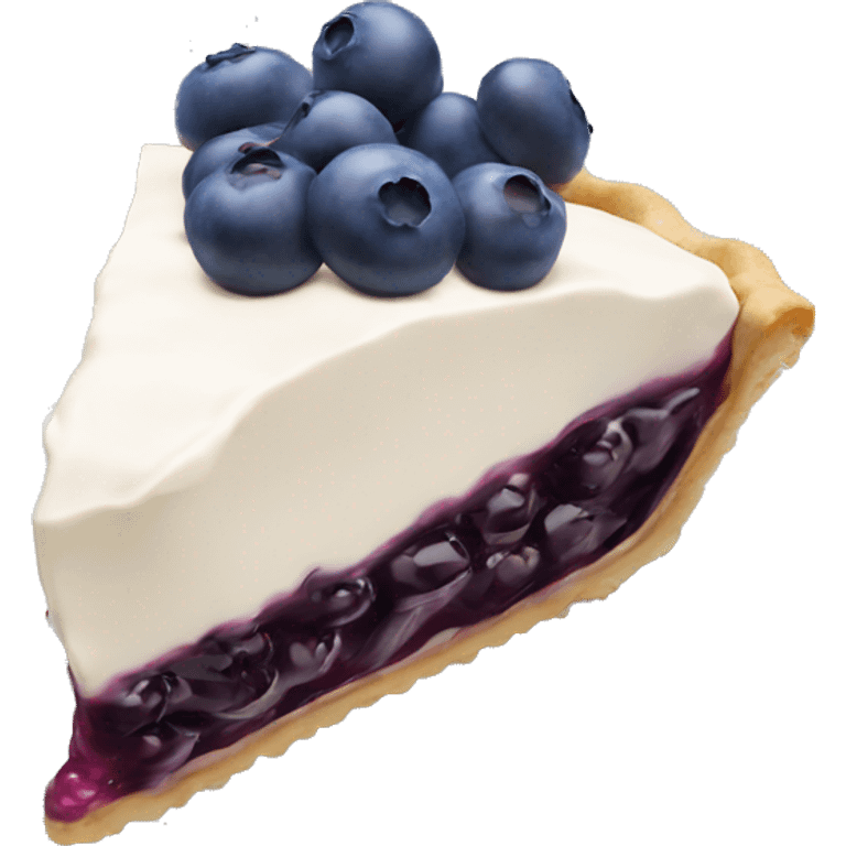 Blueberry cream pie  emoji