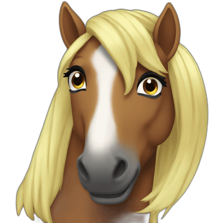 Ein Pony das die Fellf emoji