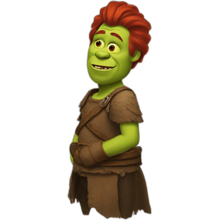 red-shrek emoji