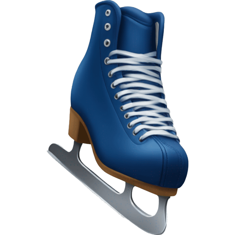 Navy blue ice skate emoji