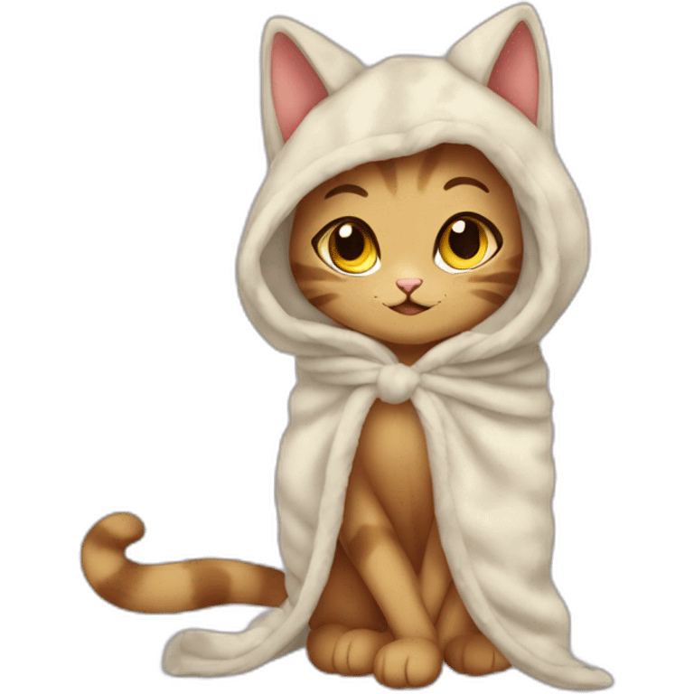 Cat Girl Blankie Dance emoji