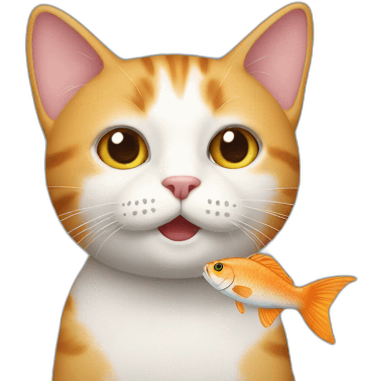 cat with fish emoji