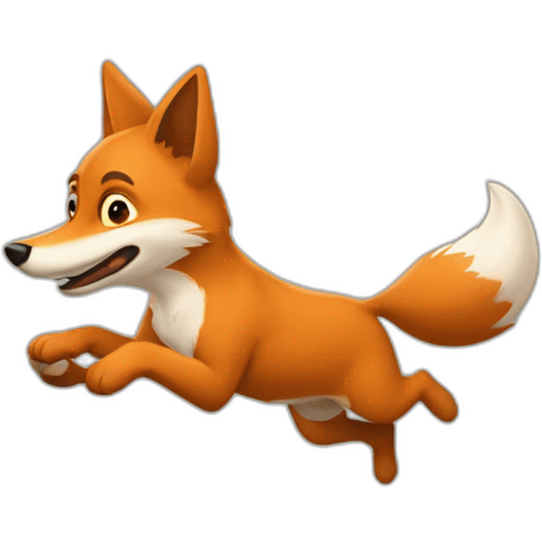 The quick brown fox jumps over the lazy dog emoji