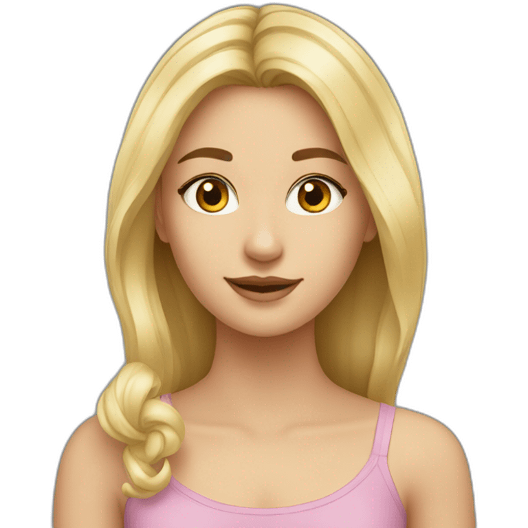 beautiful caucasian girl emoji