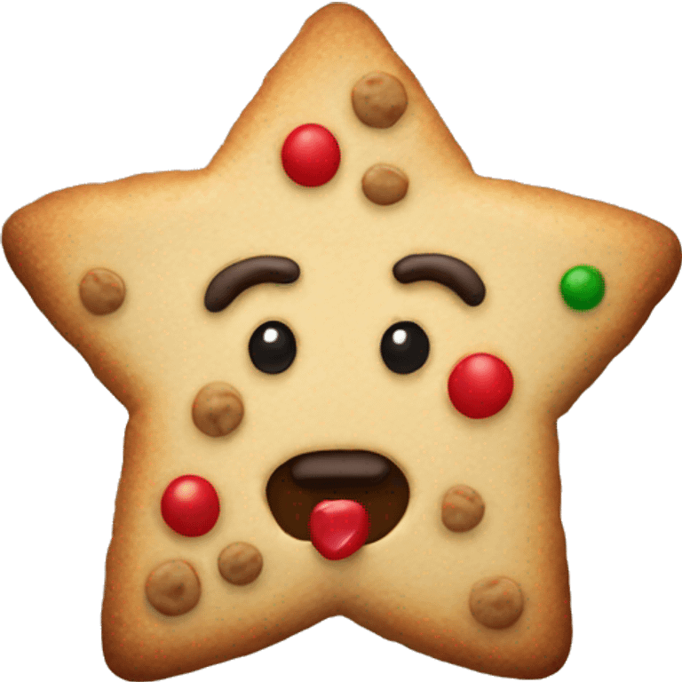 Christmas cookie emoji