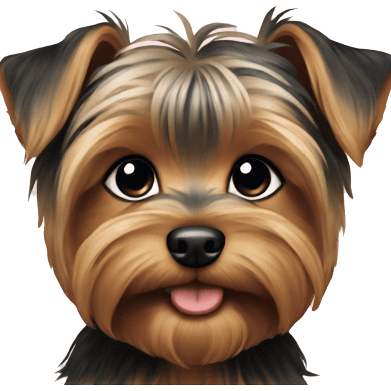 Yorkie puppy emoji