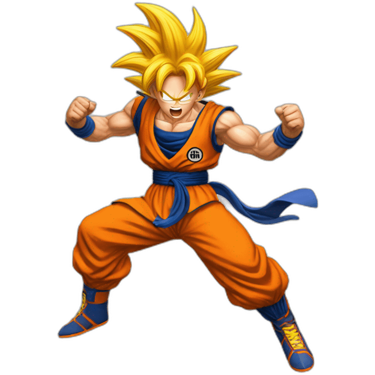 dancing goku super saiyan emoji