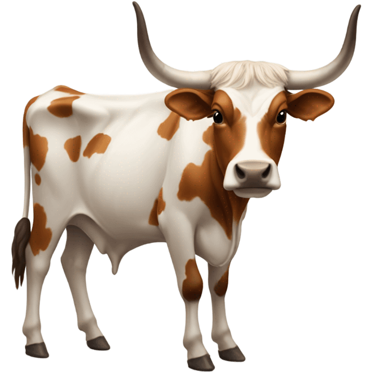 Longhorn with horns cut off emoji