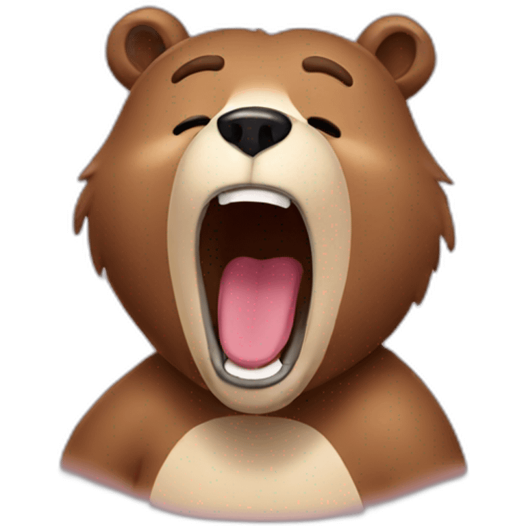 singing bear emoji