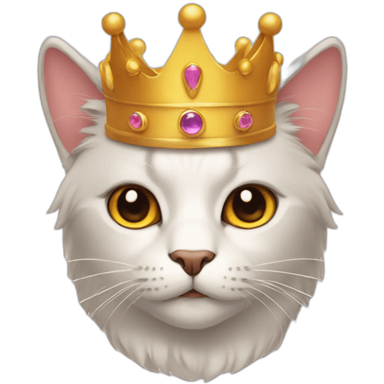 Cat with crown emoji