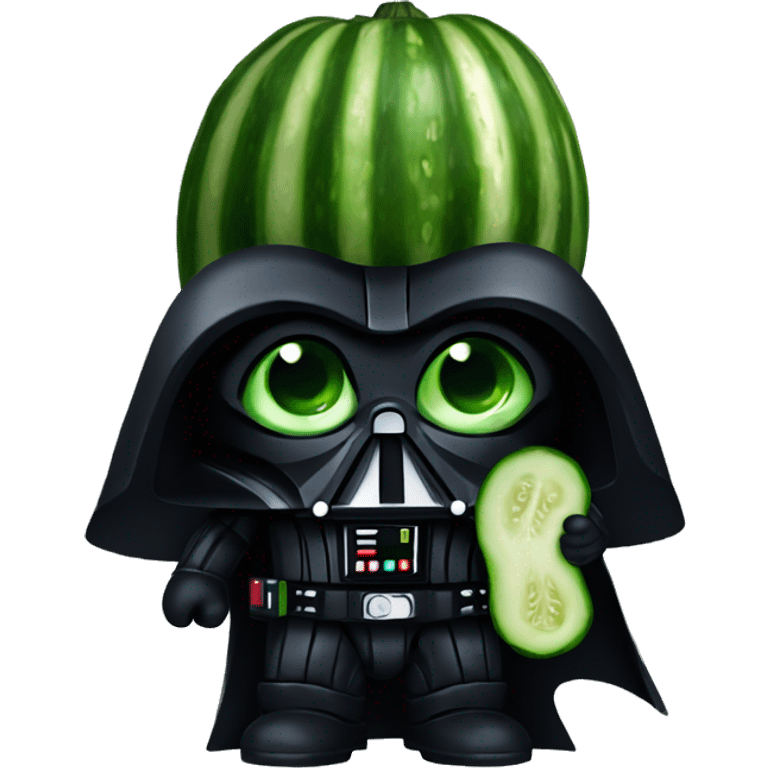 Darth Vader with cucumber  emoji