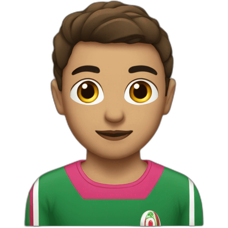 algerien avec un maillot rose emoji