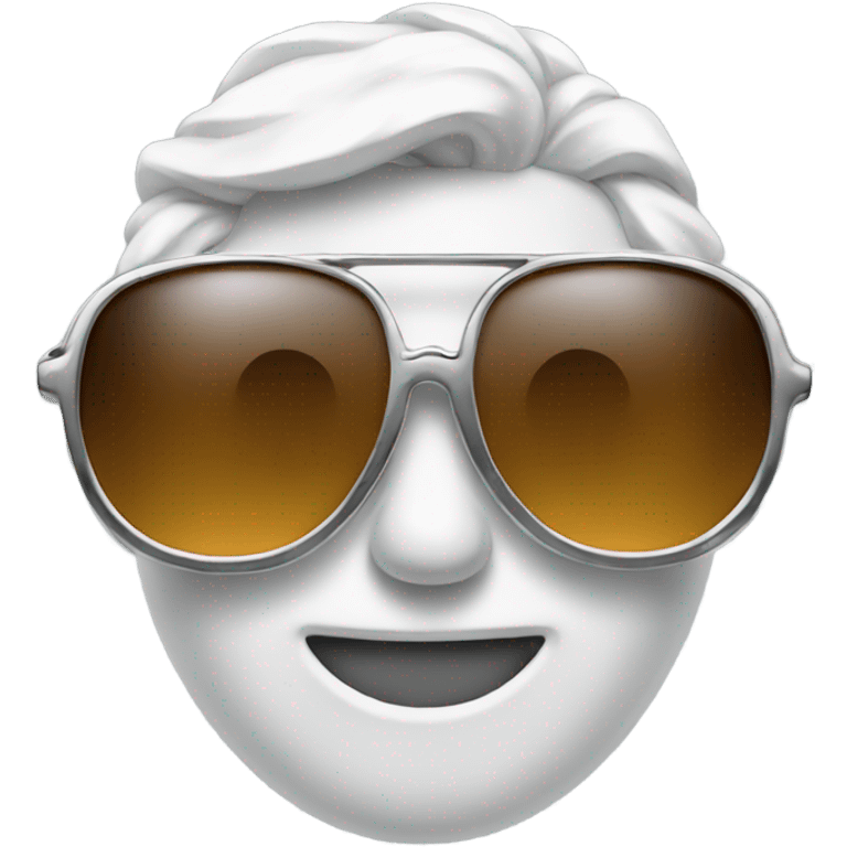 A butt with sunglasses and a platinum chain emoji