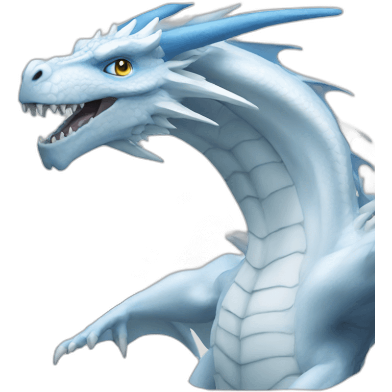 Blue eyes white dragon emoji