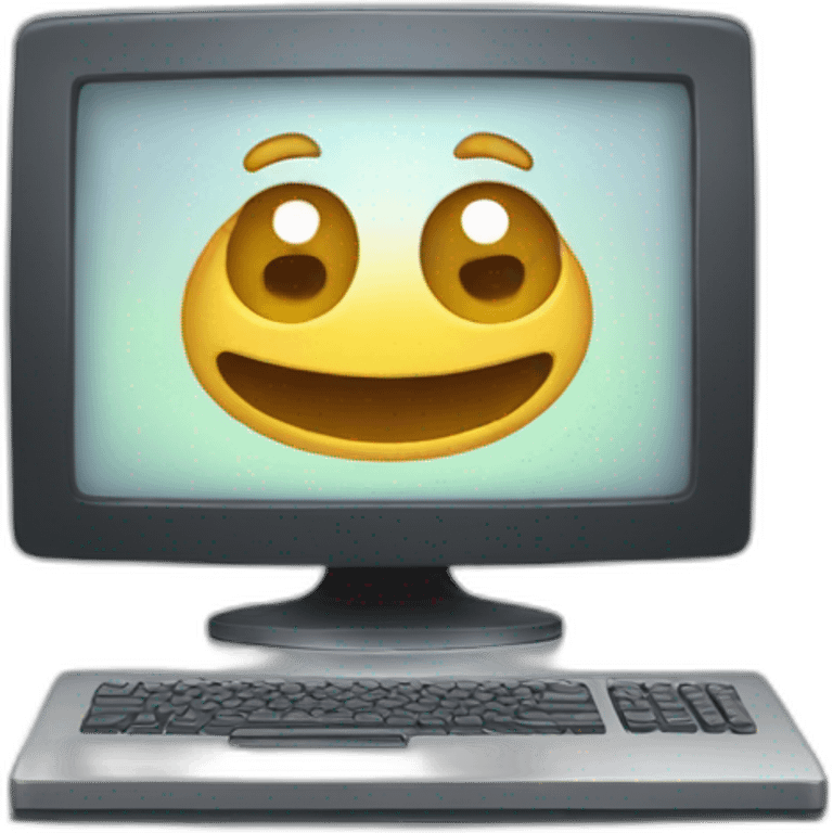 computer running evil program emoji