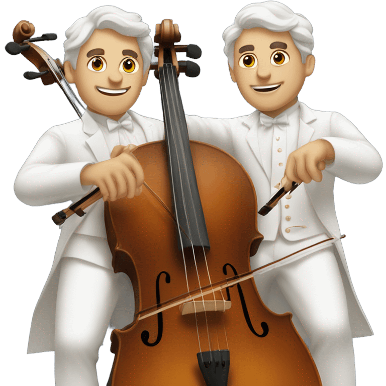 2Cellos in white emoji