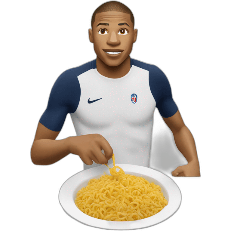 mbappe qui mange un crapeau emoji