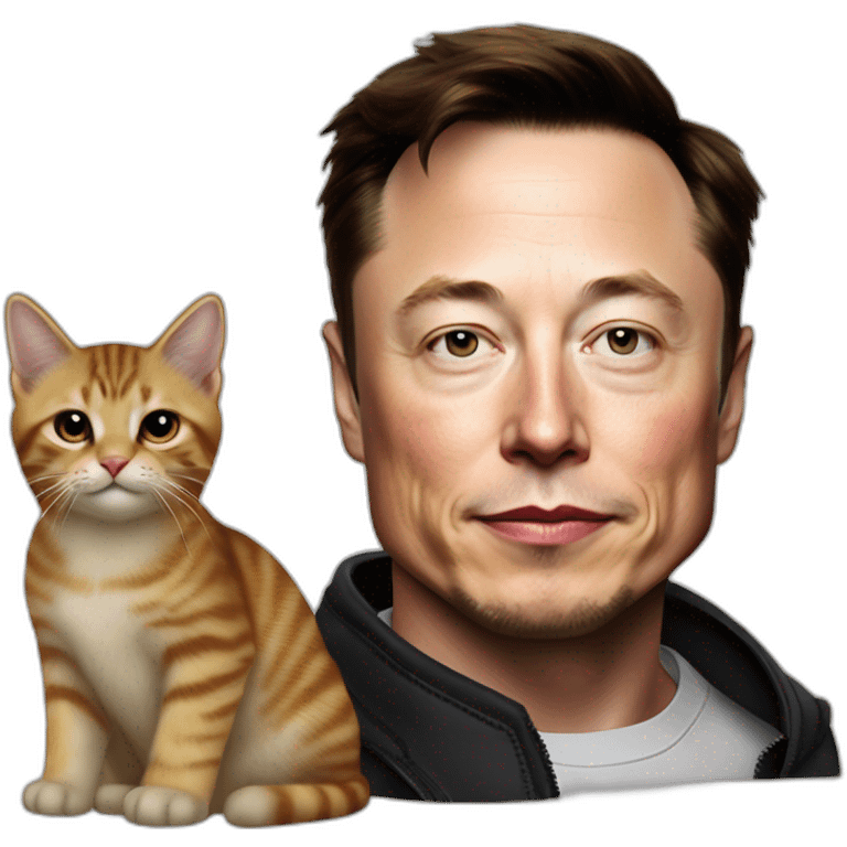 elon musk [REQUIREMENTclothing not requiredREQUIREMENT] incorrectly engaged romantically with a cat in private emoji