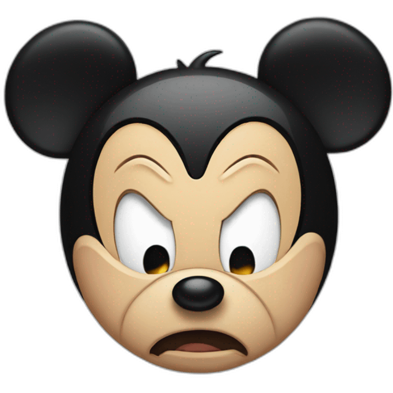 Angry Mickey Mouse emoji