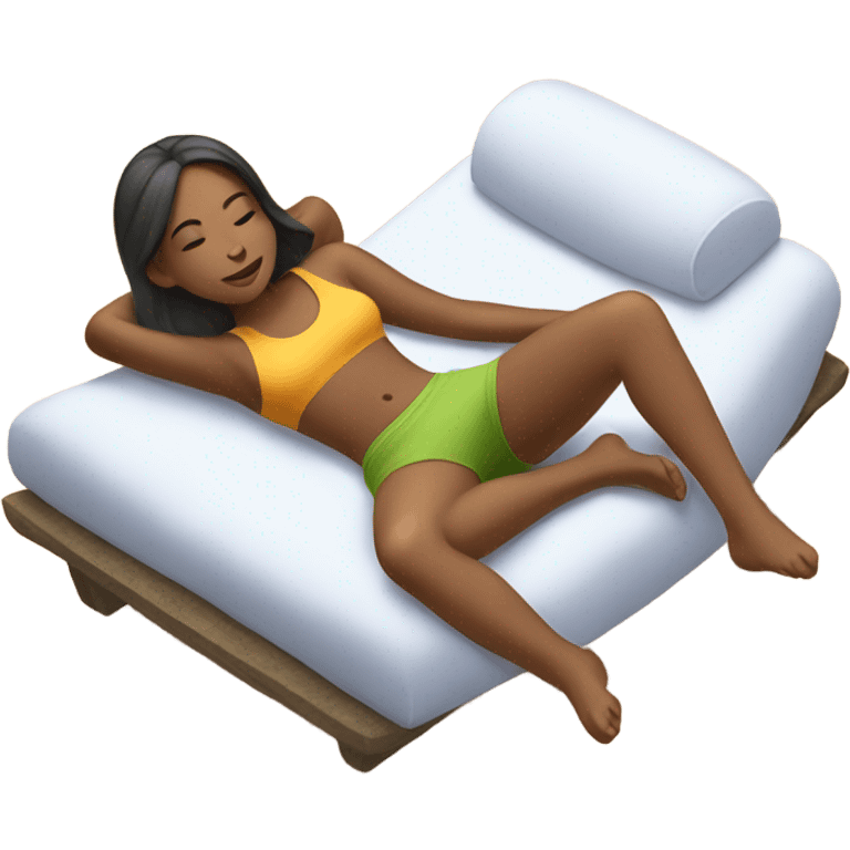 Girl relaxing emoji