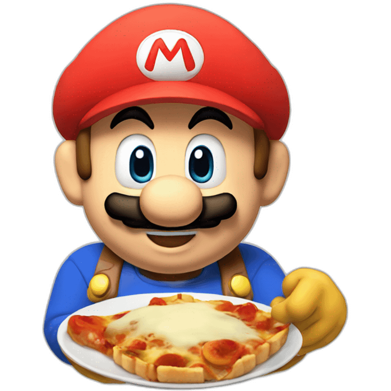 mario qui mange emoji