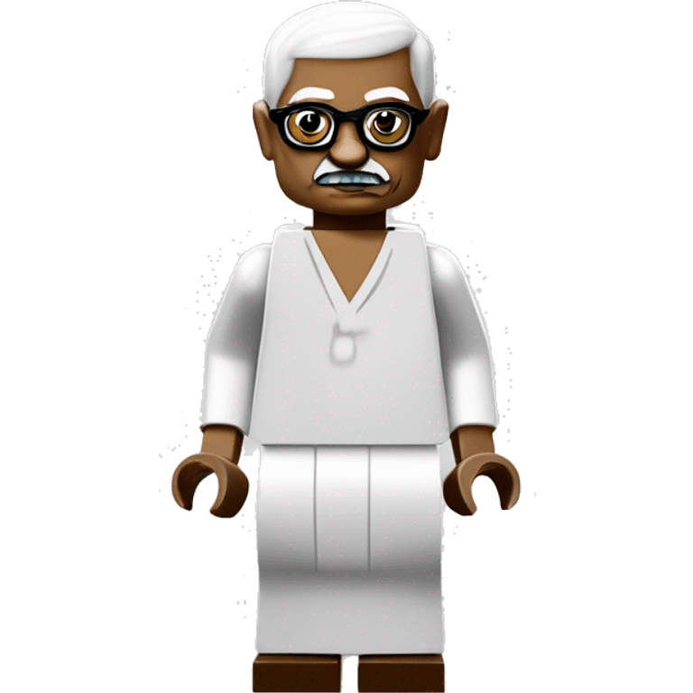 Mahatma Gandhi lego full body emoji