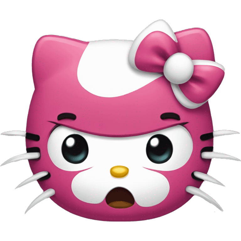 Angry hello kitty  emoji