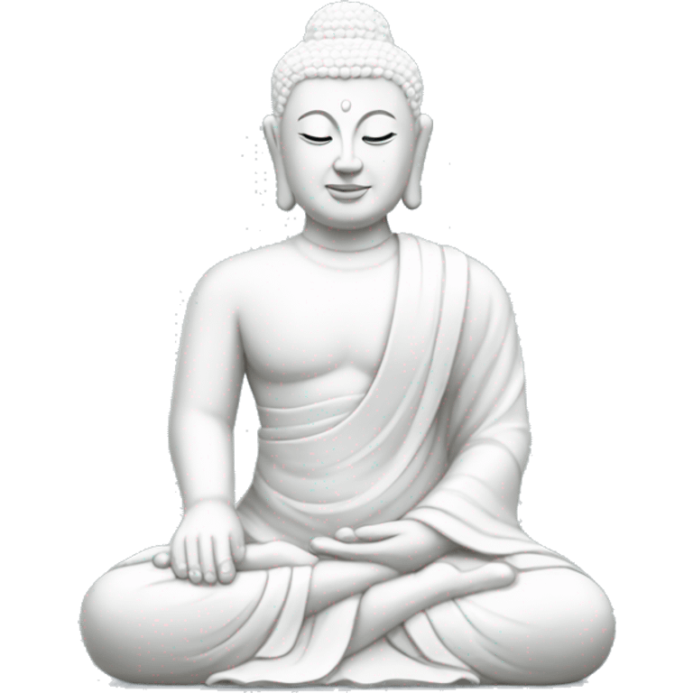 white buddha statue emoji