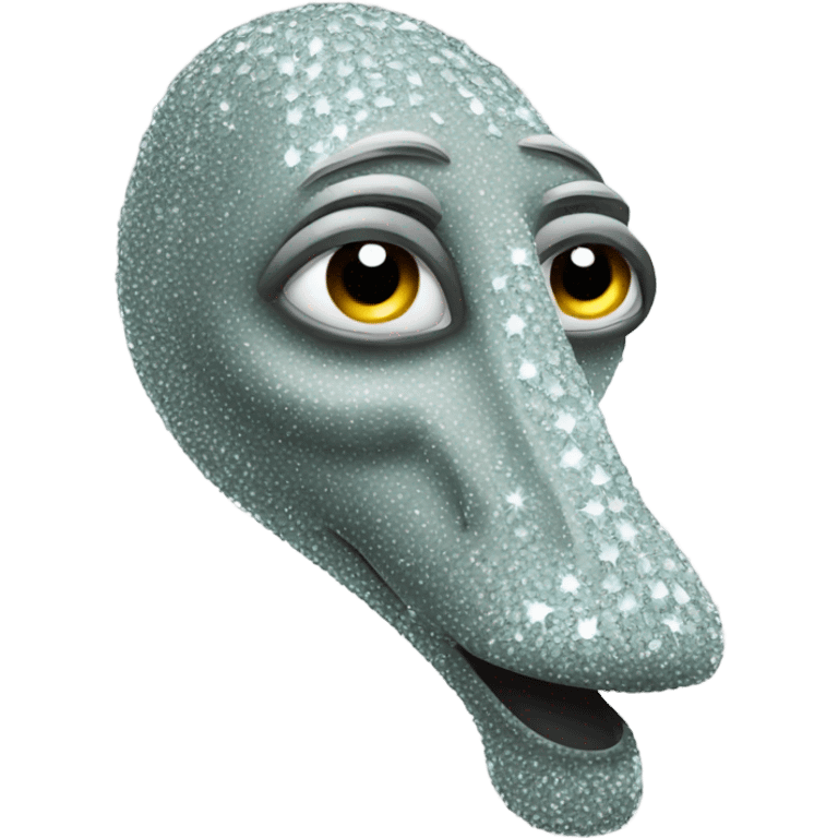 Long nose made of diamond emoji