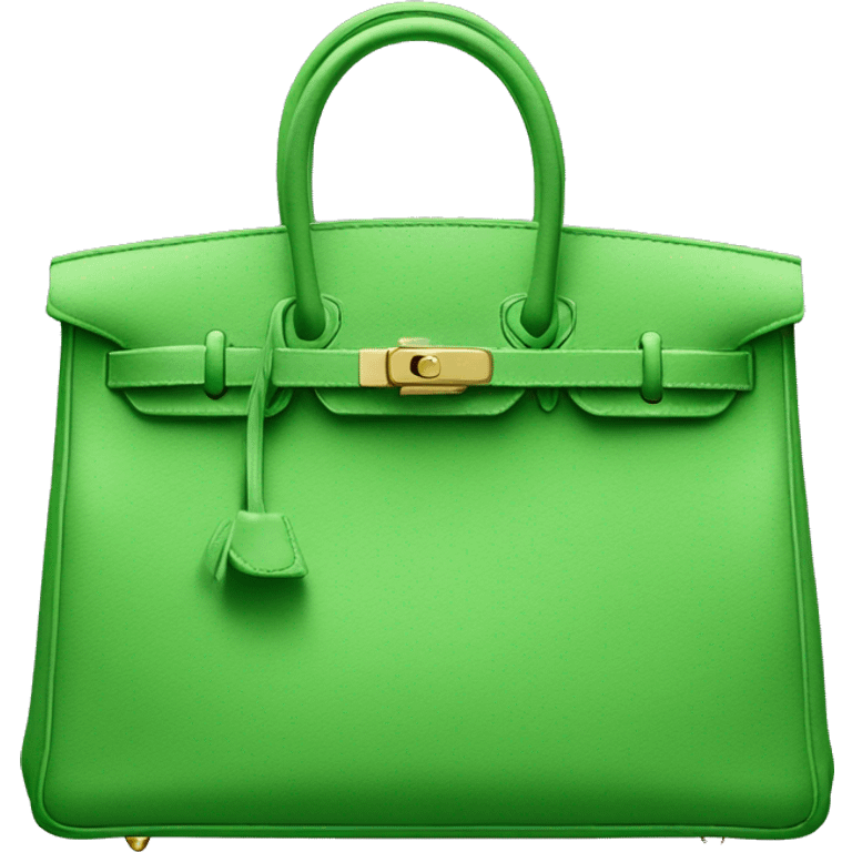 Birkin bag green emoji