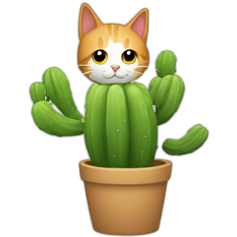 catcus cat plant emoji