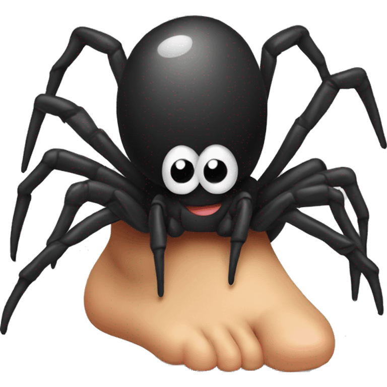 Spider on a foot emoji