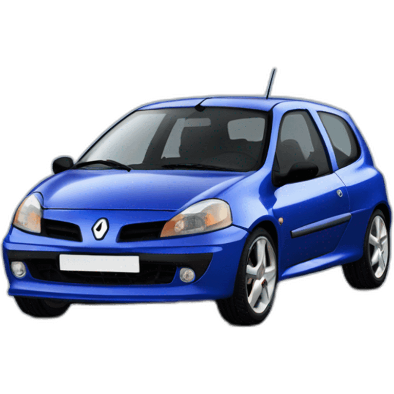 renault clio 2 renault sport blue emoji