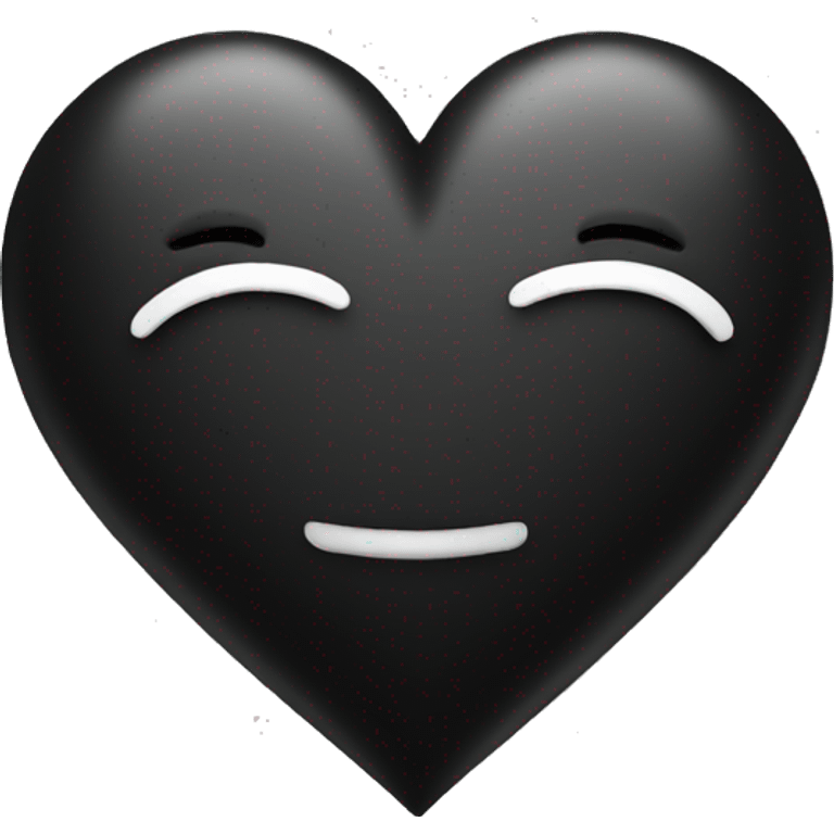 Heart black emoji