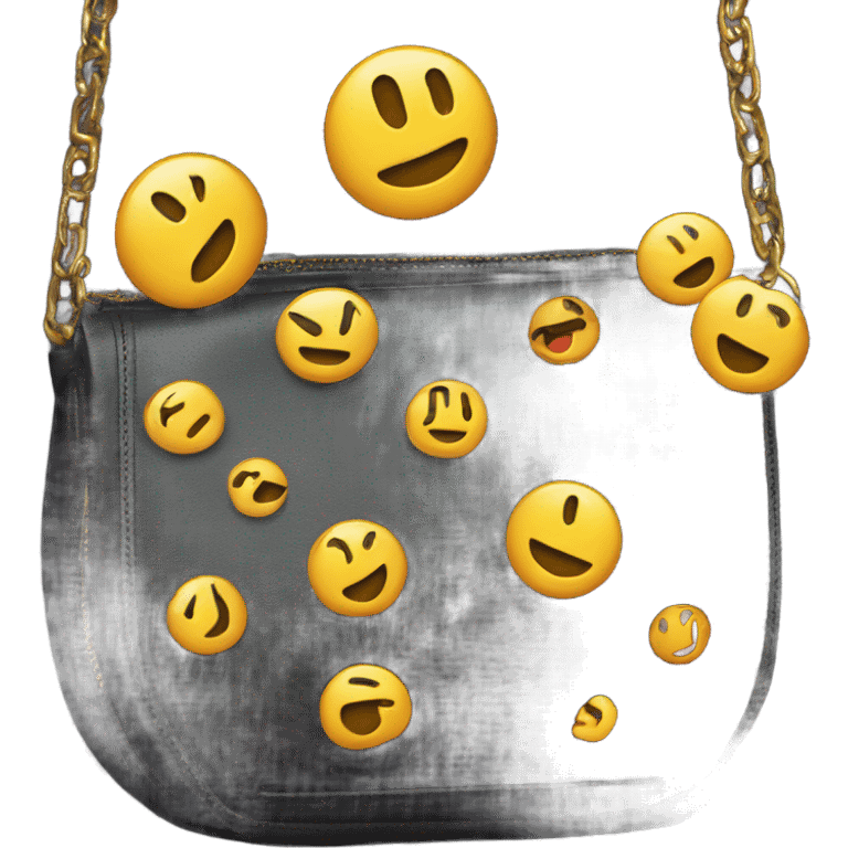 Yves saint Lauren black bag emoji