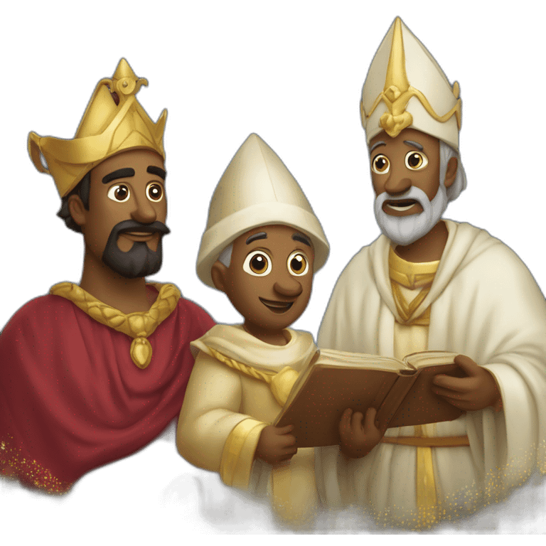 Melchior Caspar and Balthazar three wise men emoji