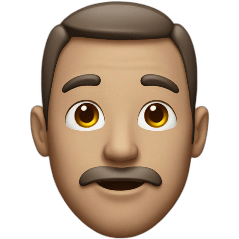 a man with a large lips and ears emoji