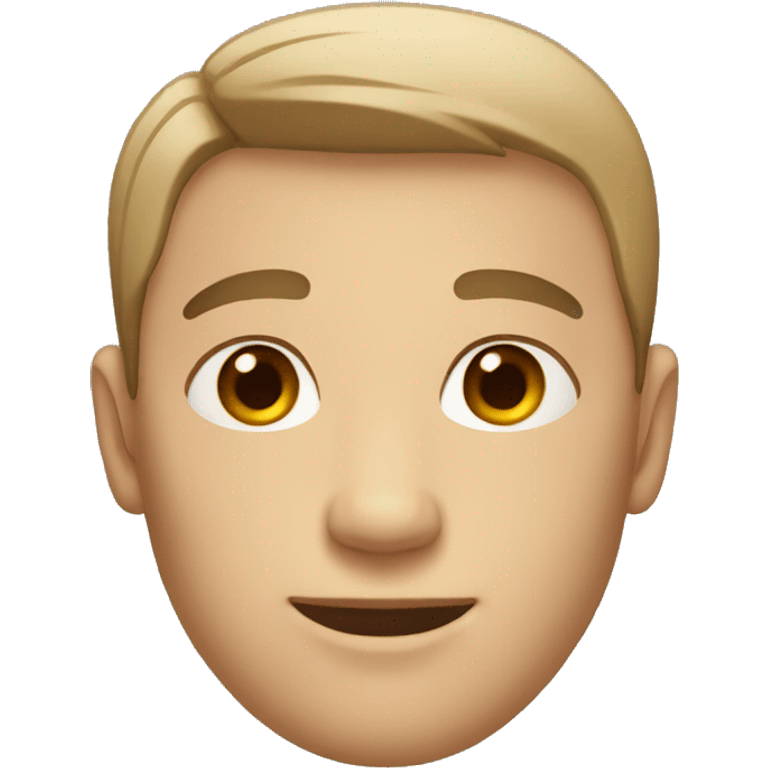 MEN with short hair and normal skin emoji