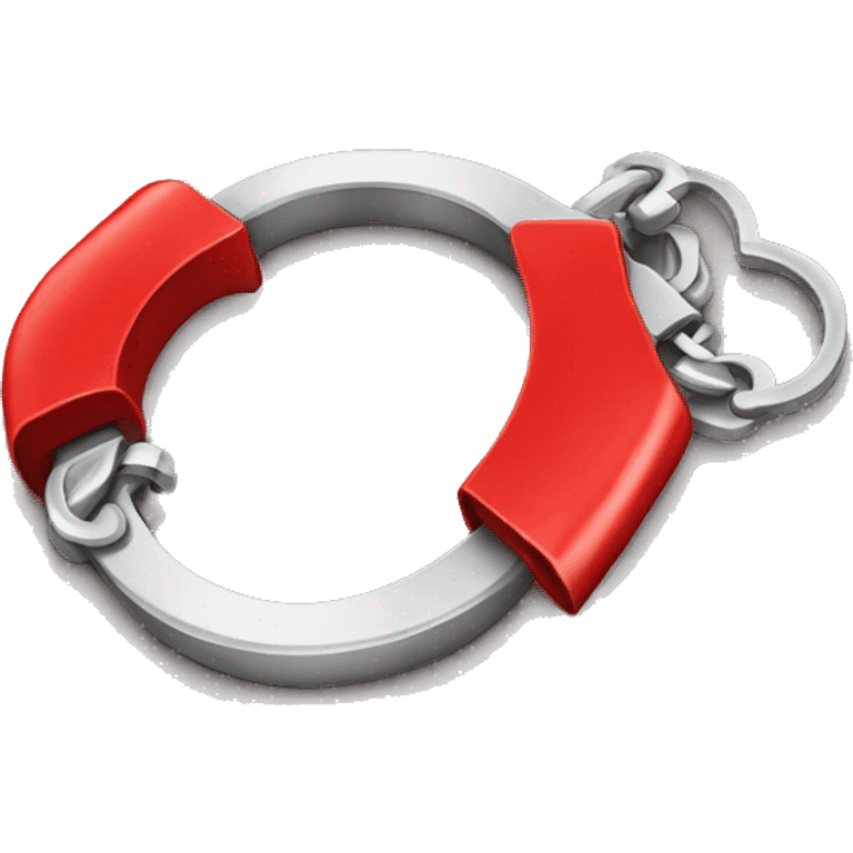 handcuffs red emoji