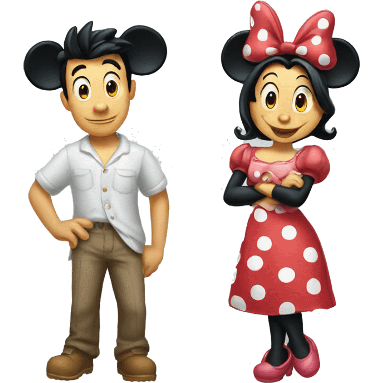 Minnie et Mickey emoji