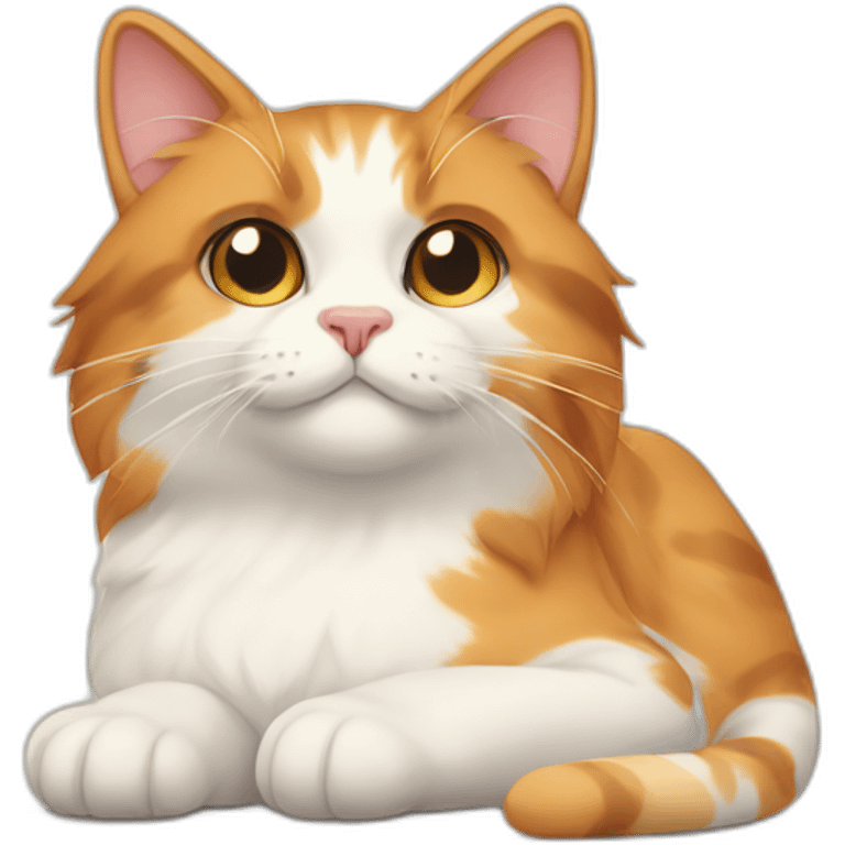 calico cat and cream cat emoji