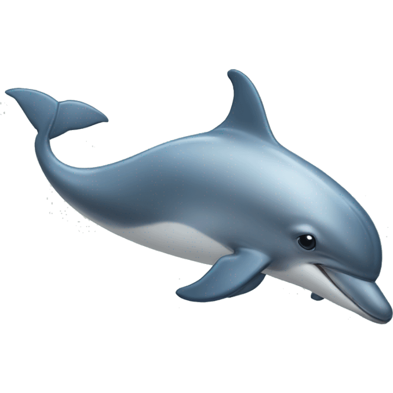 A pregnant dolphin emoji