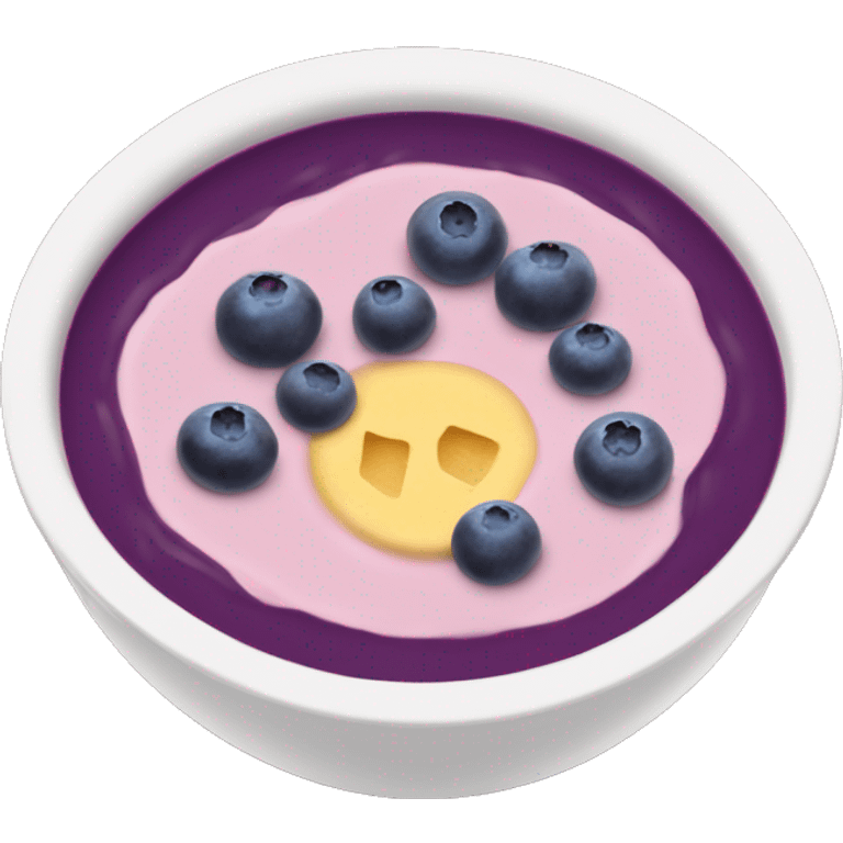 blueberry smoothie bowl  emoji