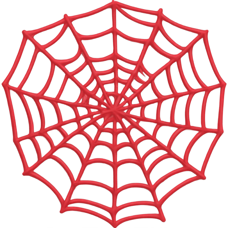 A red spiderweb emoji